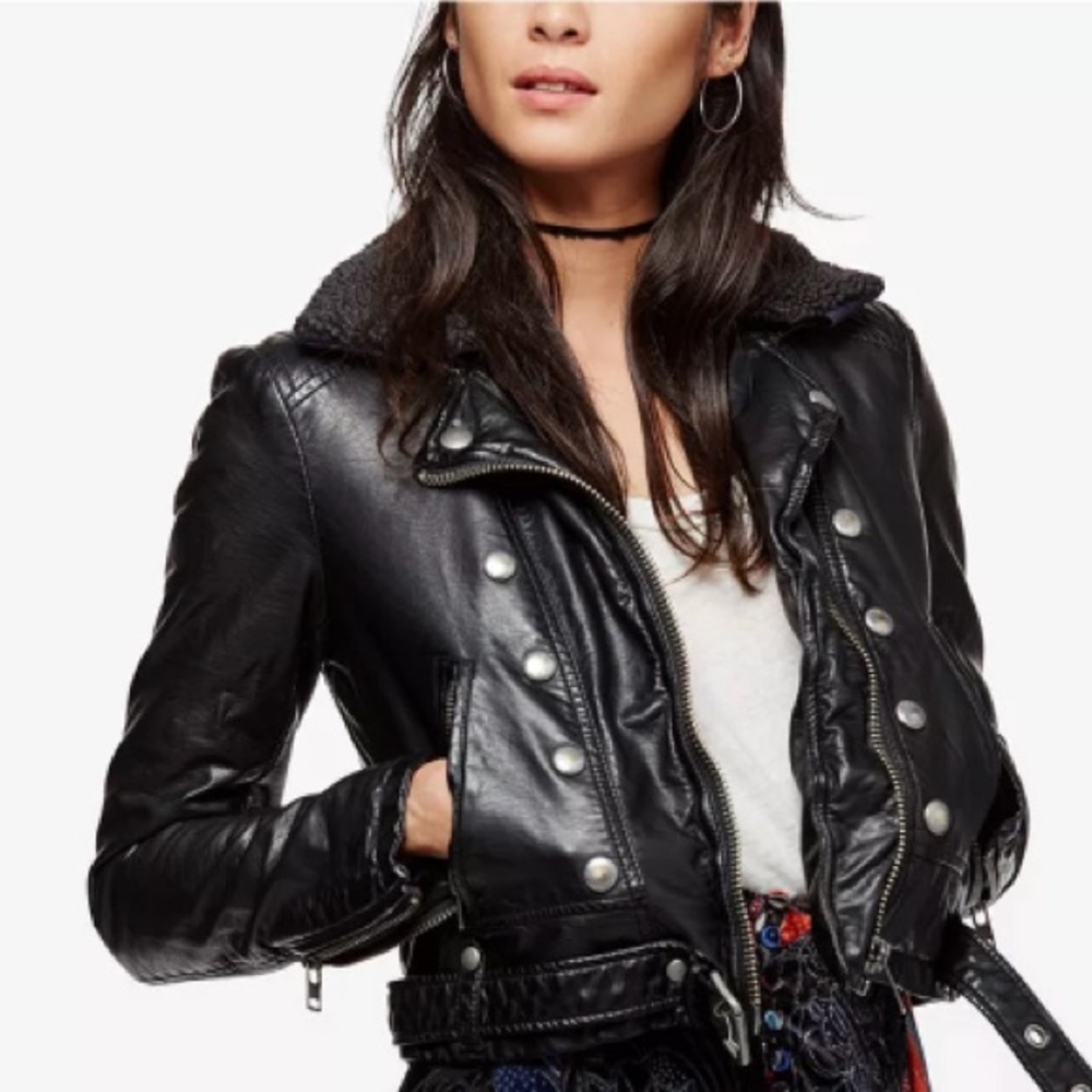 Free People Mofo Jacket vegan leather